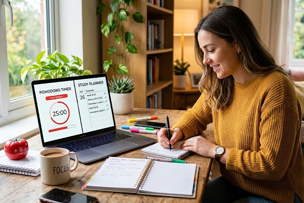 استفاده از تکنیک Pomodoro برای آزمون کنکور